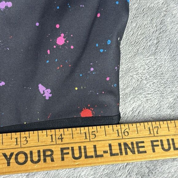 Champion Sports Bra‎ Women 1X Black Paint Splatter Athletic Moderate Support - Picture 8 of 12